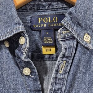 Polo Ralph Lauren Denim Dress For Girls